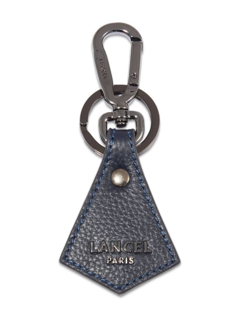 Lancel pyramid leather keyring - Blue von Lancel