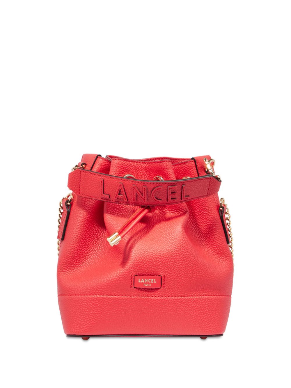 Lancel small Ninon De Lancel leather bucket bag - Orange von Lancel