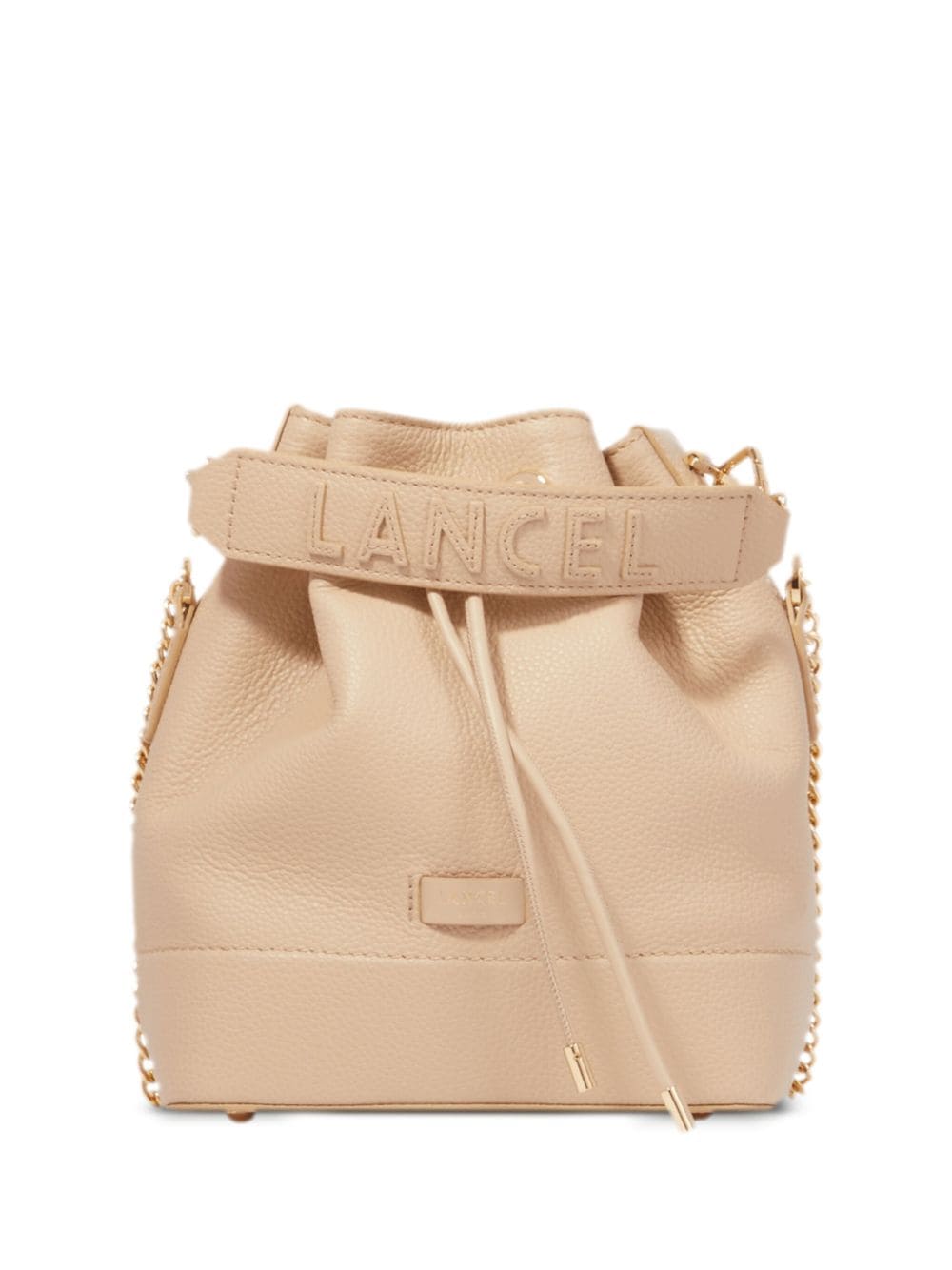 Lancel small Ninon leather bucket bag - Neutrals von Lancel