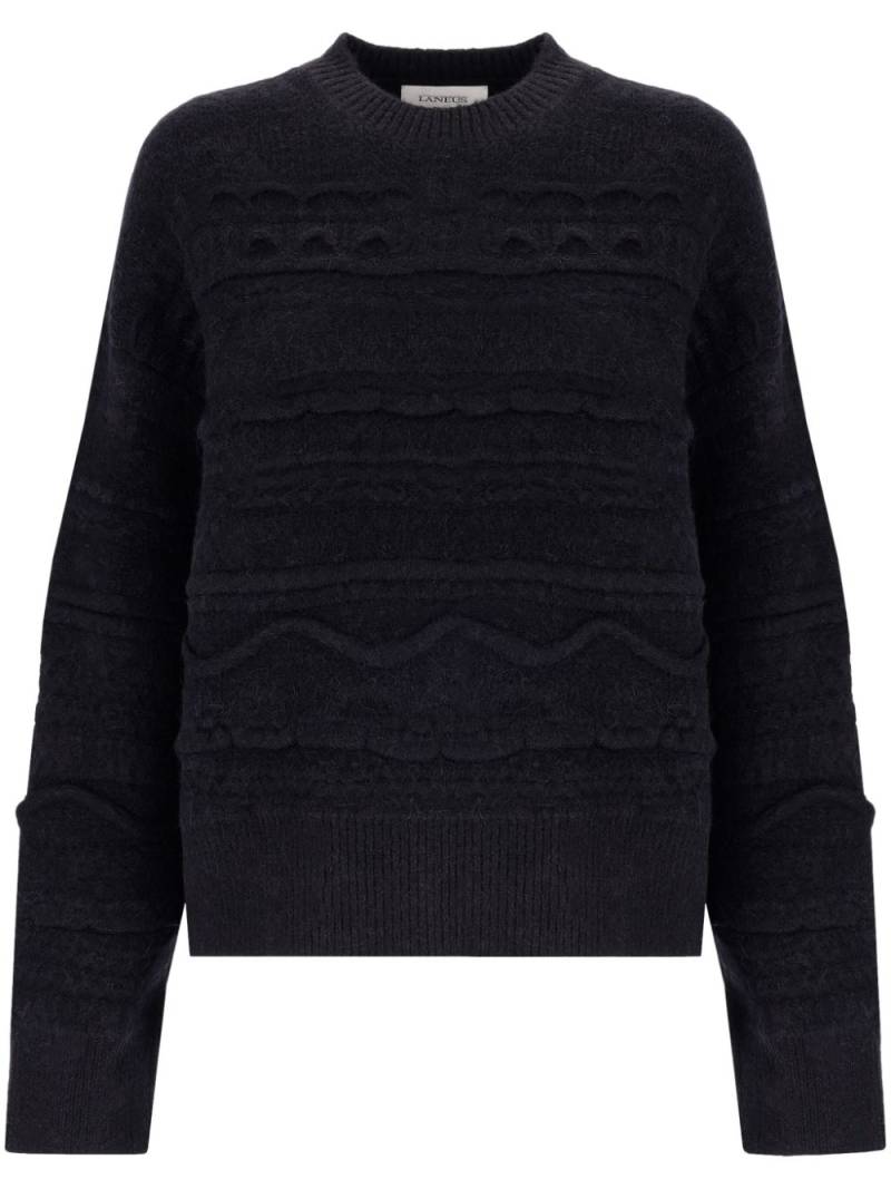 Laneus 3D-knit jumper - Black von Laneus