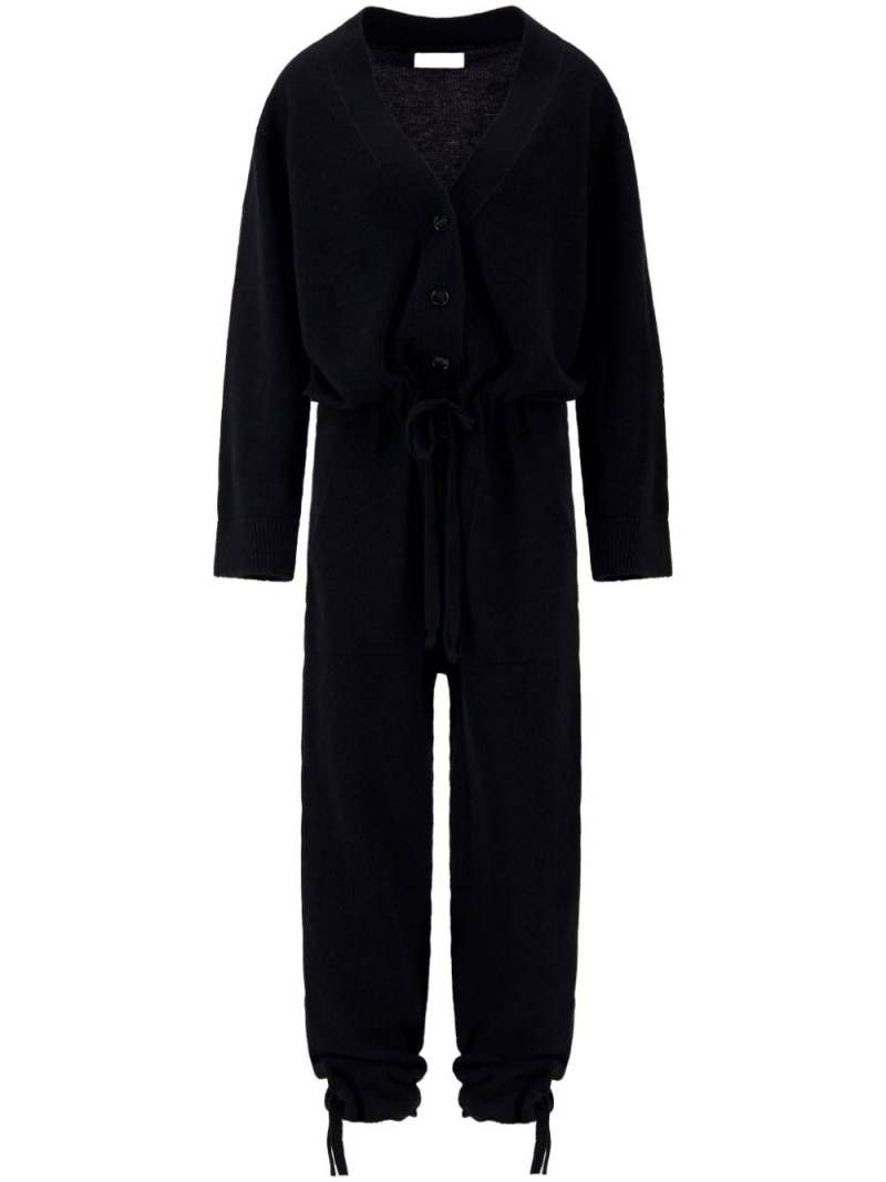 Laneus button-fastening jumpsuit - Black von Laneus