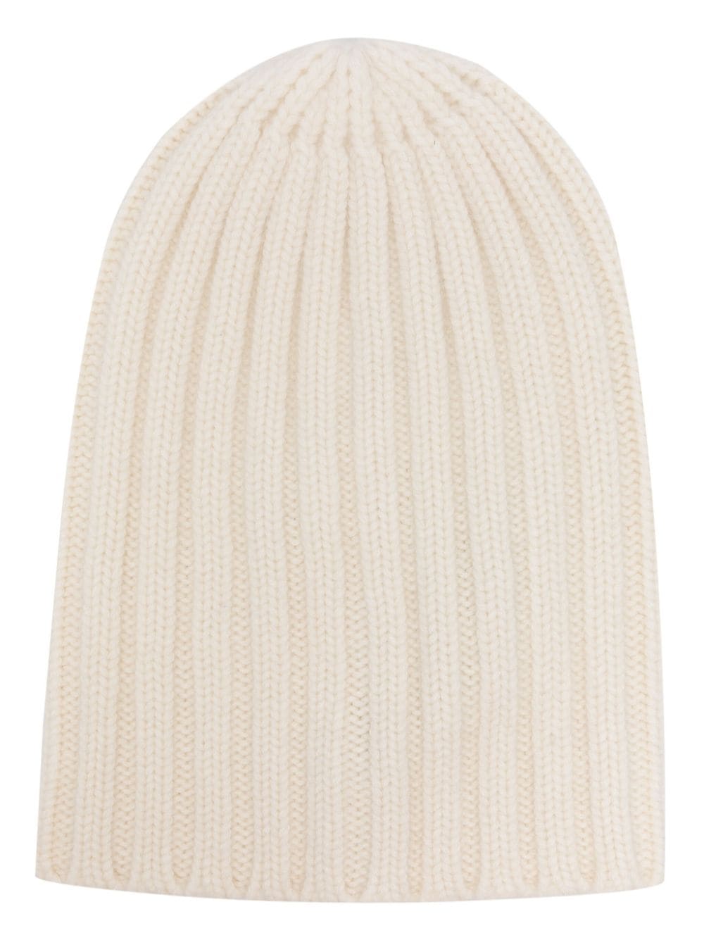 Laneus cable-knit cashmere beanie - White von Laneus