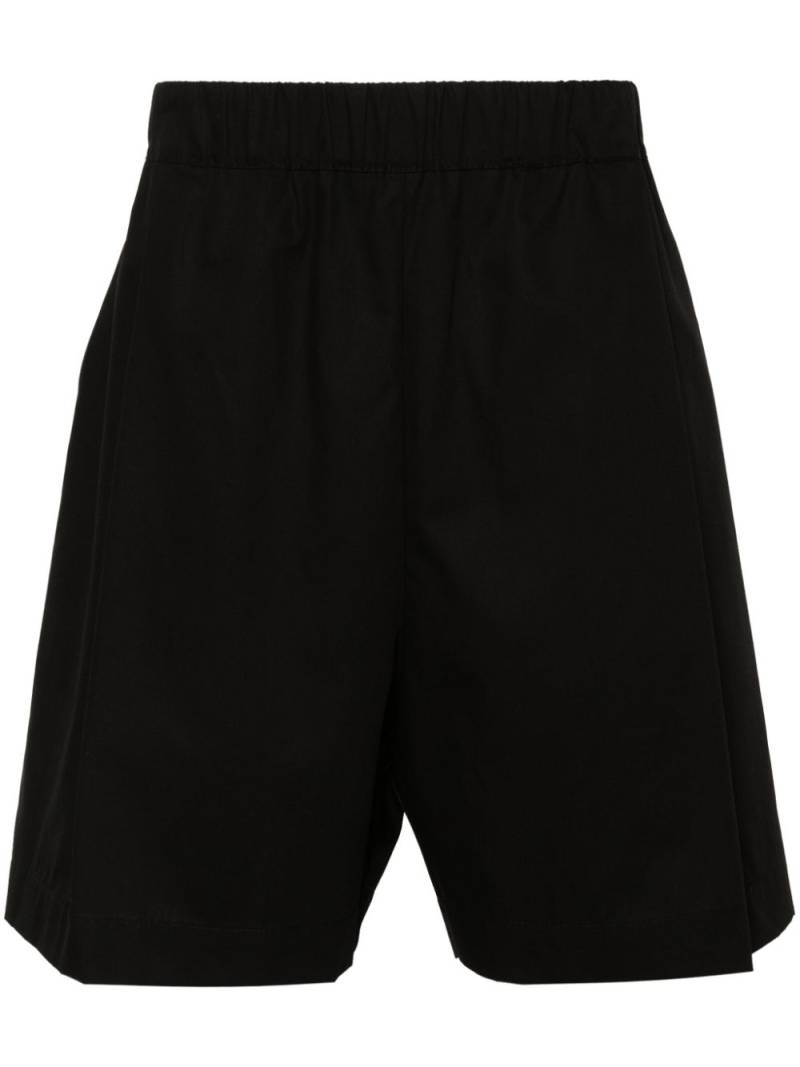 Laneus elasticated-waist cotton shorts - Black von Laneus