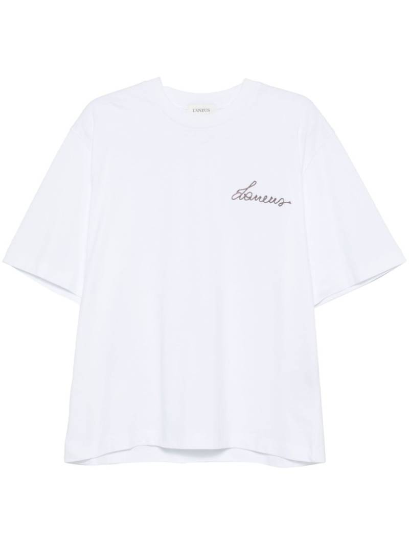 Laneus embroidered-logo T-shirt - White von Laneus