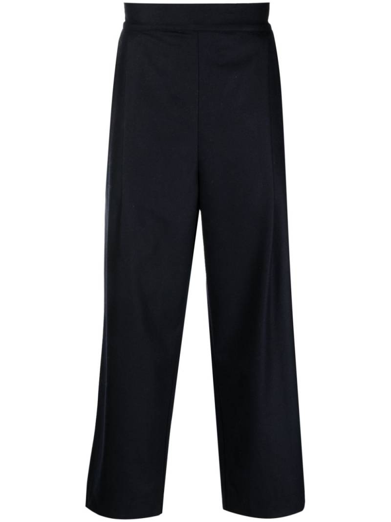 Laneus high-waist straight-leg trousers - Blue von Laneus