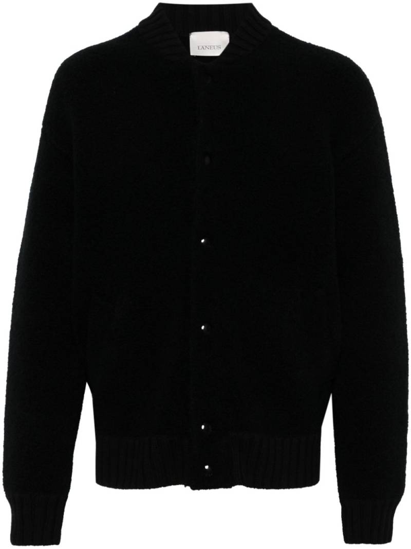 Laneus knitted bomber jacket - Black von Laneus