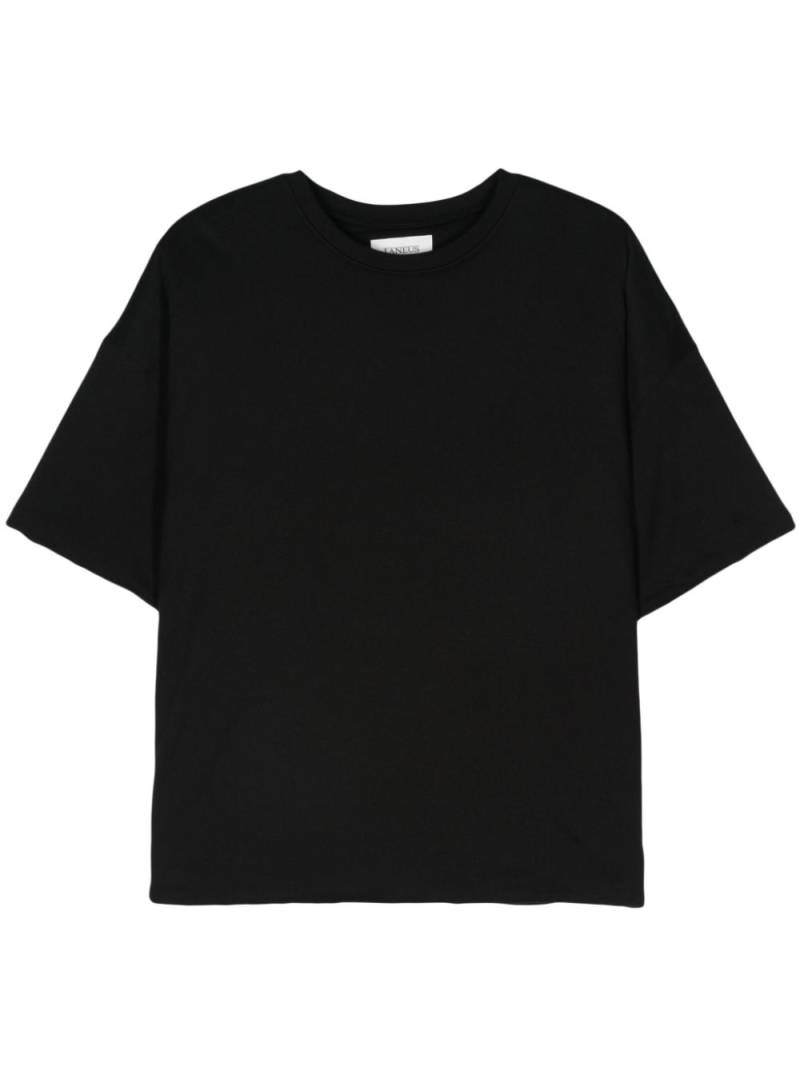 Laneus logo-patch T-shirt - Black von Laneus