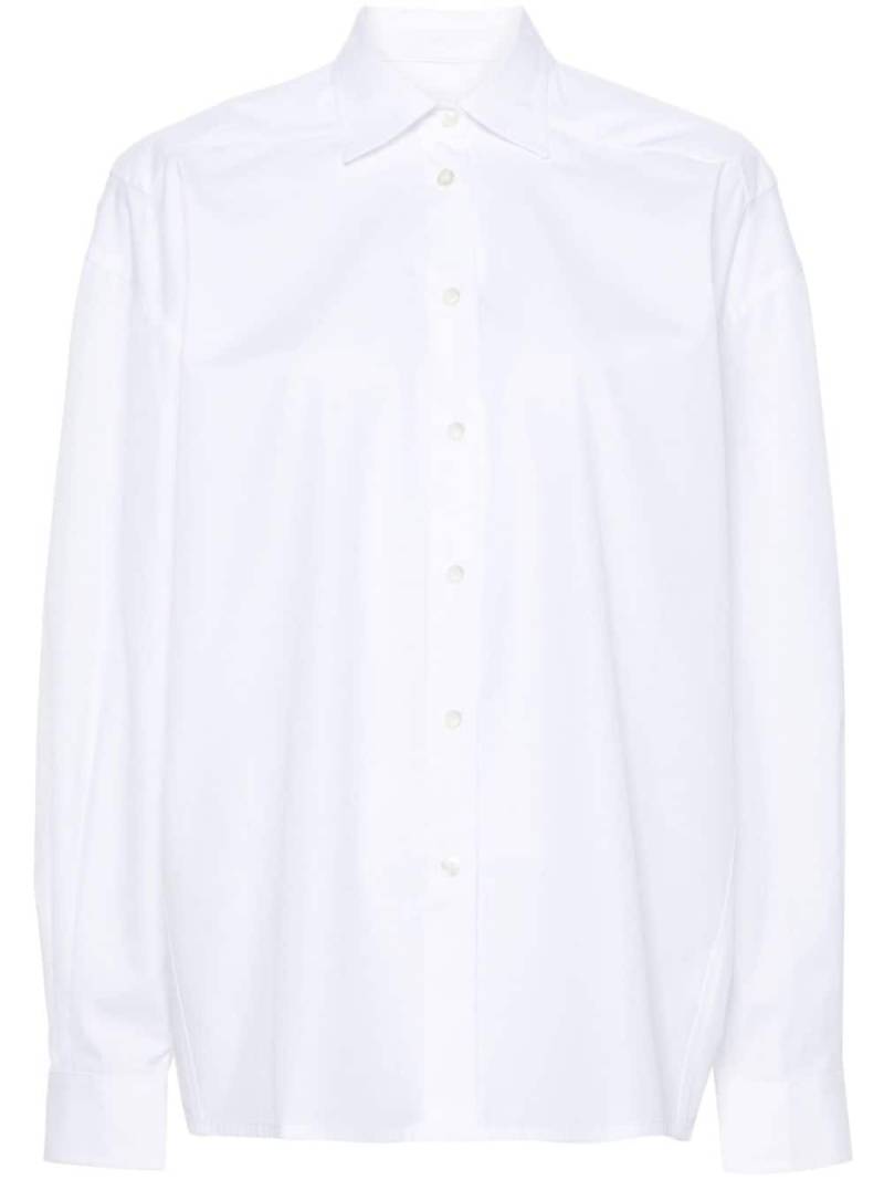 Laneus open-back cotton shirt - White von Laneus