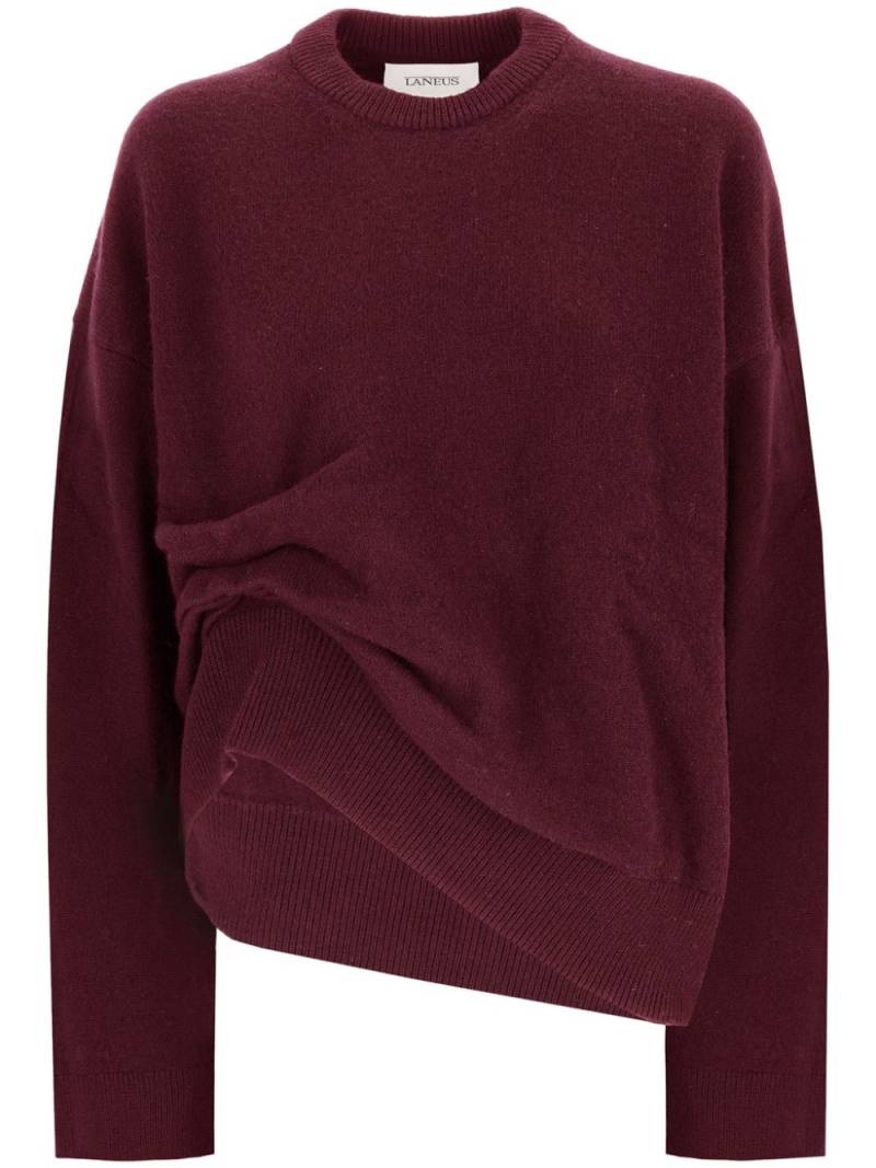 Laneus ruched-detailing jumper - Red von Laneus