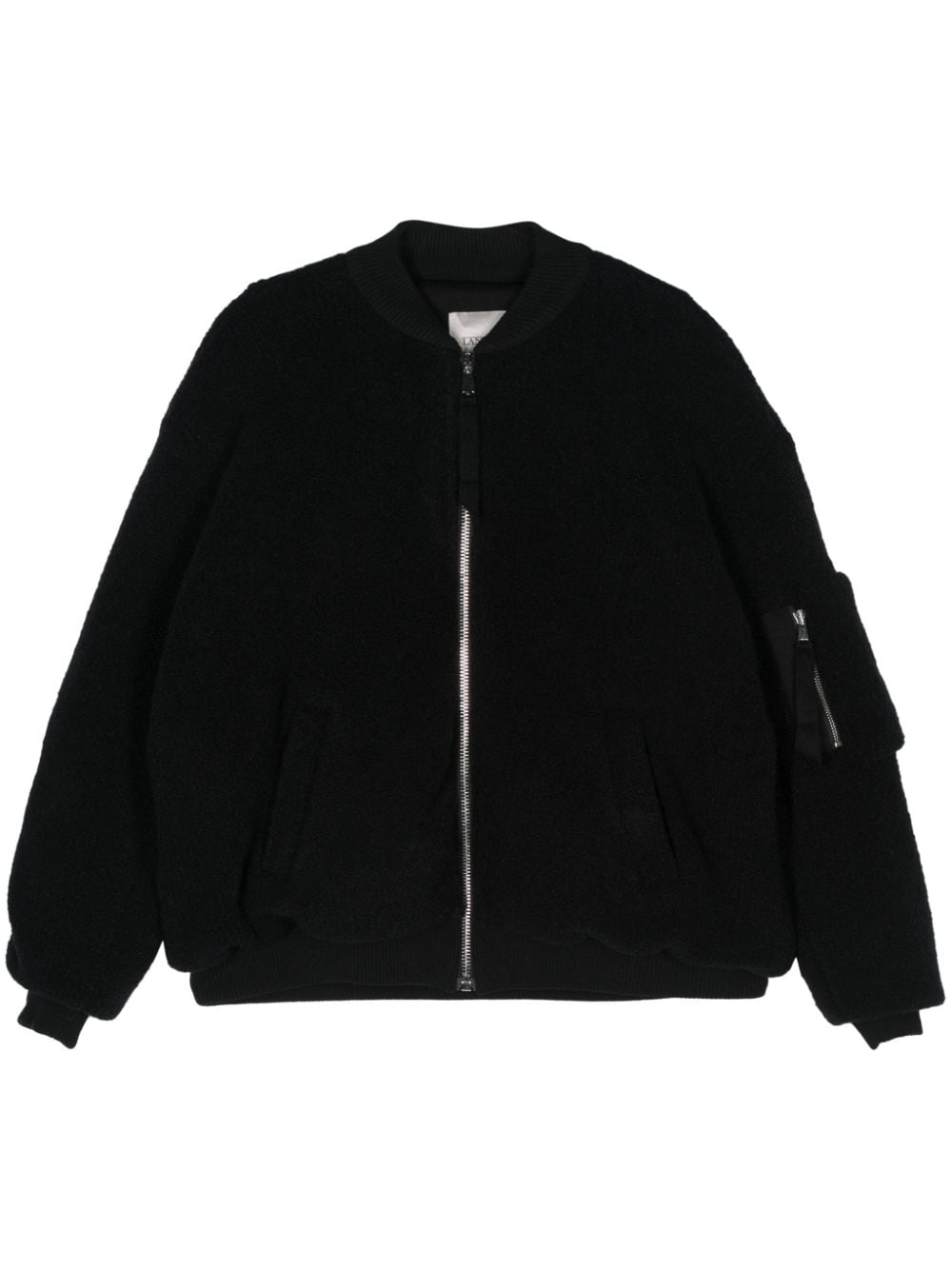 Laneus shearling bomber jacket - Black von Laneus