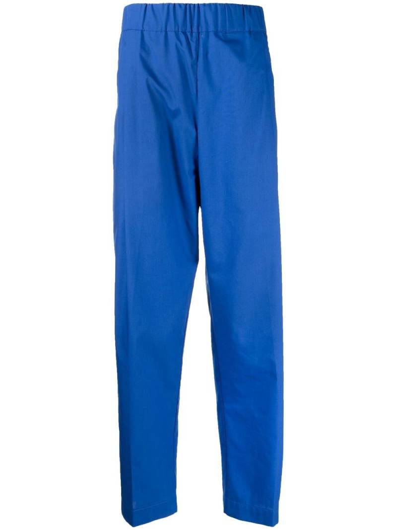 Laneus straight-leg cotton trousers - Blue von Laneus