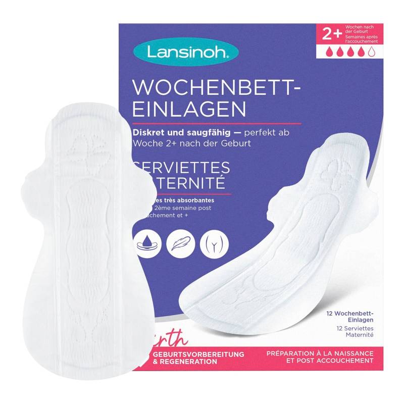 Wochenbetteinlagen 2+ Wochen, 12 Stück von Lansinoh