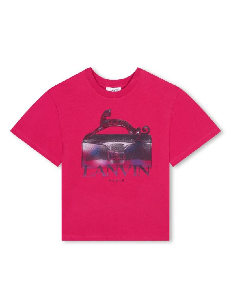 Lanvin Enfant graphic-print cotton T-shirt - Pink von Lanvin Enfant