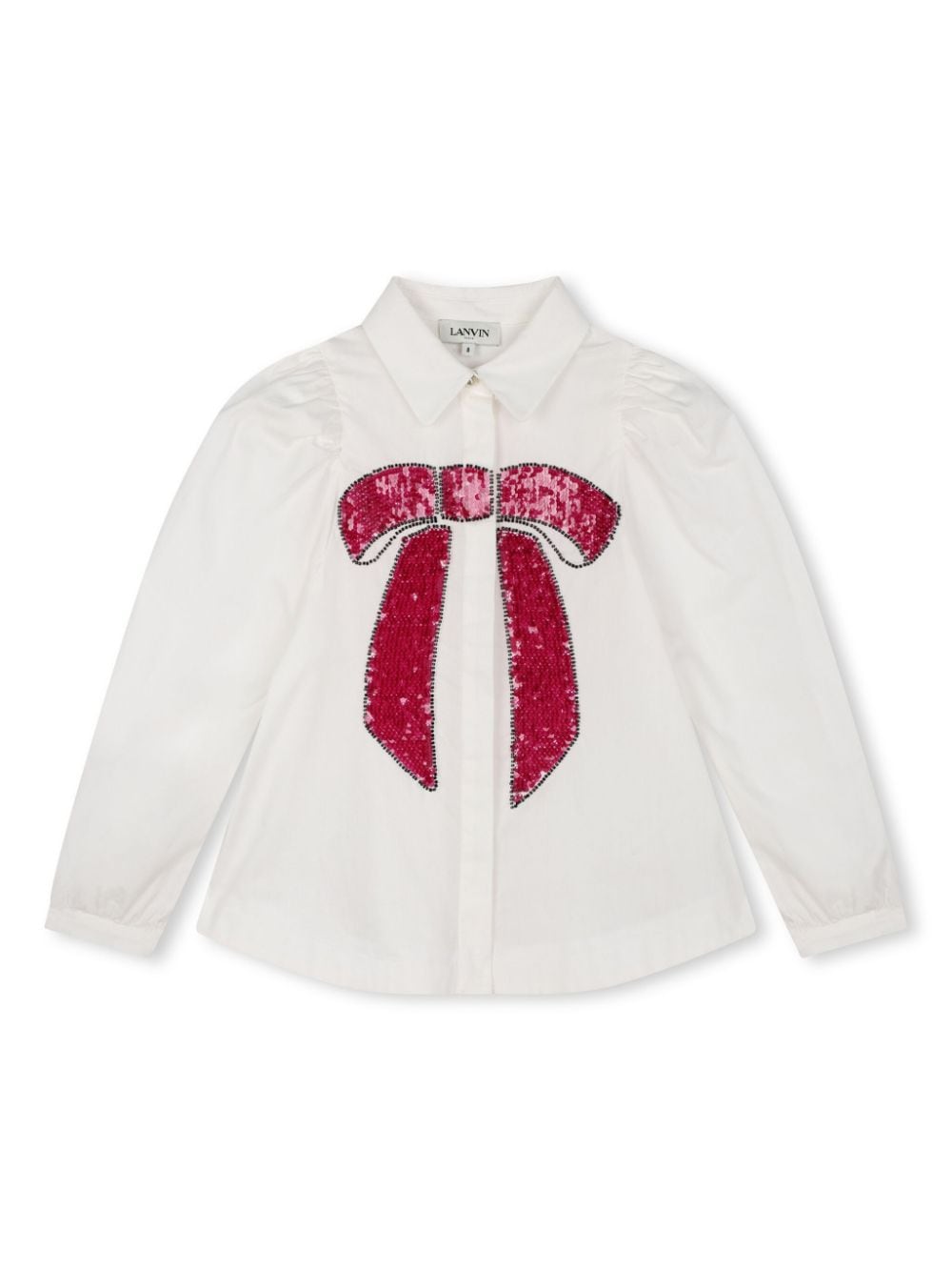 Lanvin Enfant lace sequin-embellishment blouse - White von Lanvin Enfant