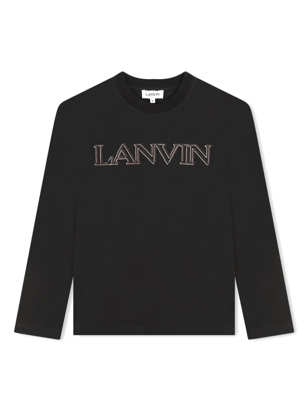 Lanvin Enfant logo-embroidered cotton T-shirt - Black von Lanvin Enfant