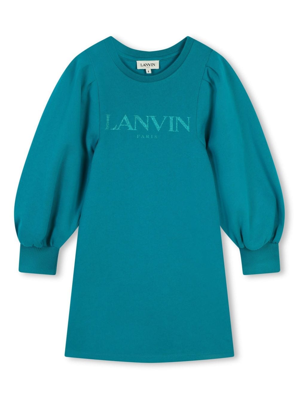 Lanvin Enfant logo-print cotton dress - Blue von Lanvin Enfant