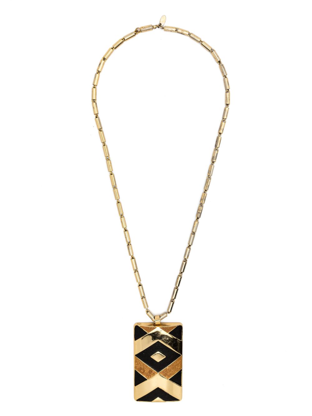 Lanvin Pre-Owned 1970s oversize pendant necklace - Gold von Lanvin Pre-Owned