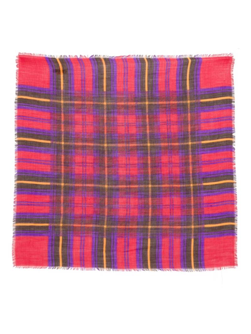 Lanvin Pre-Owned 1970s tartan-check scarf - Red von Lanvin Pre-Owned