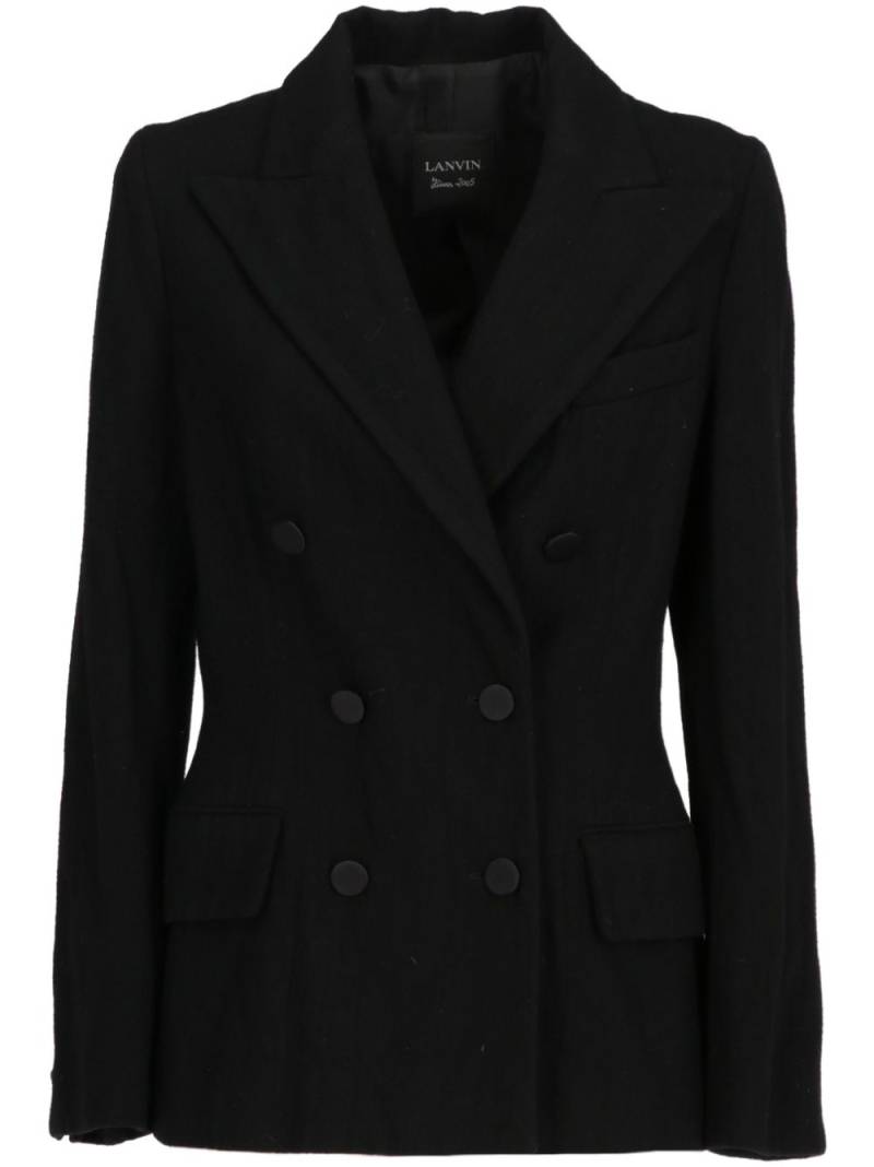 Lanvin Pre-Owned 2005 double-breasted blazer - Black von Lanvin Pre-Owned