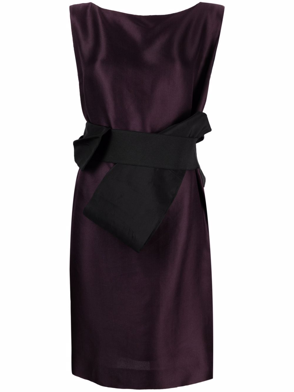 Lanvin Pre-Owned 2006 bow detail sleeveless dress - Purple von Lanvin Pre-Owned