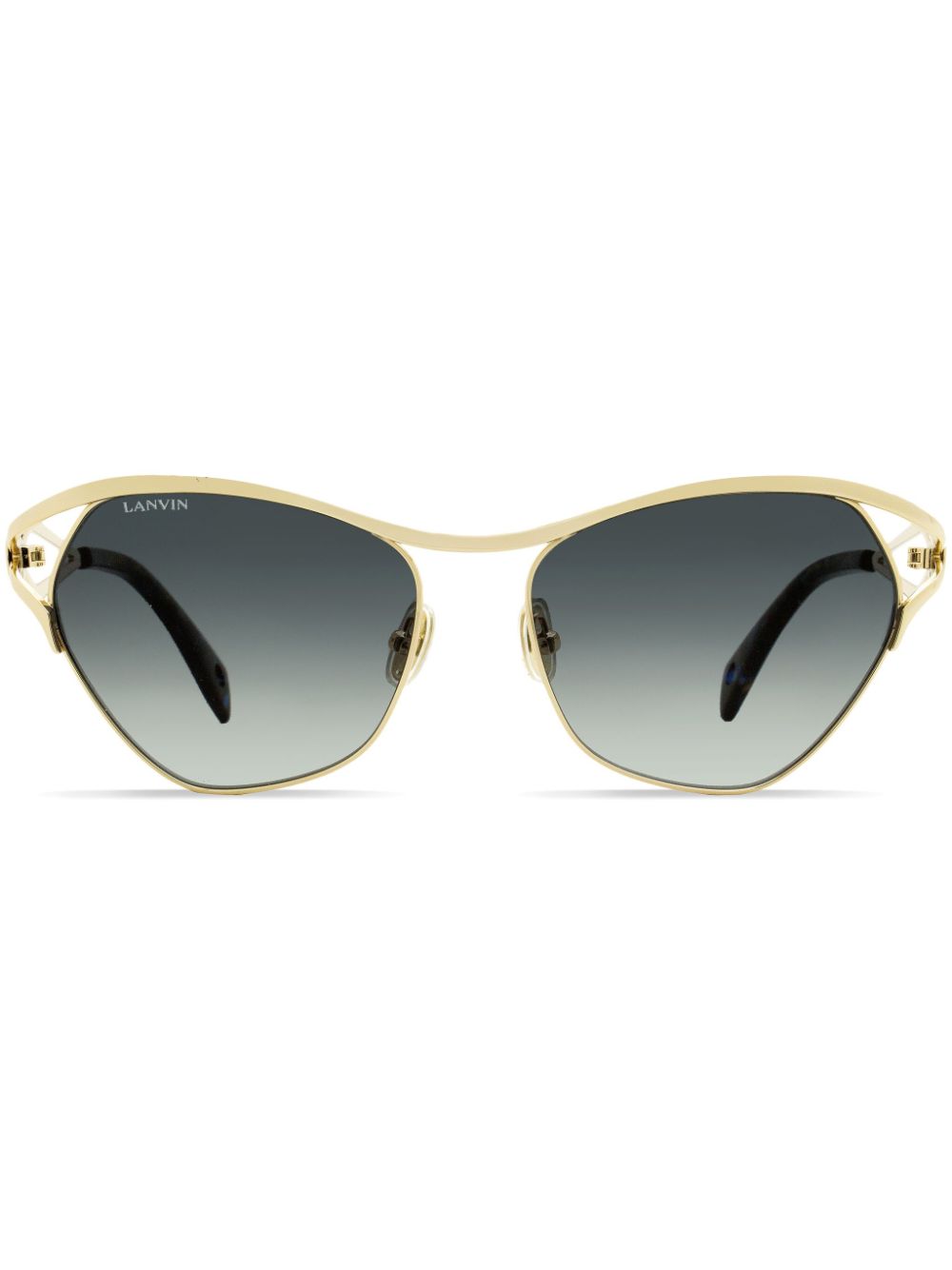 Lanvin 114 geometric-frame sunglasses - Gold von Lanvin