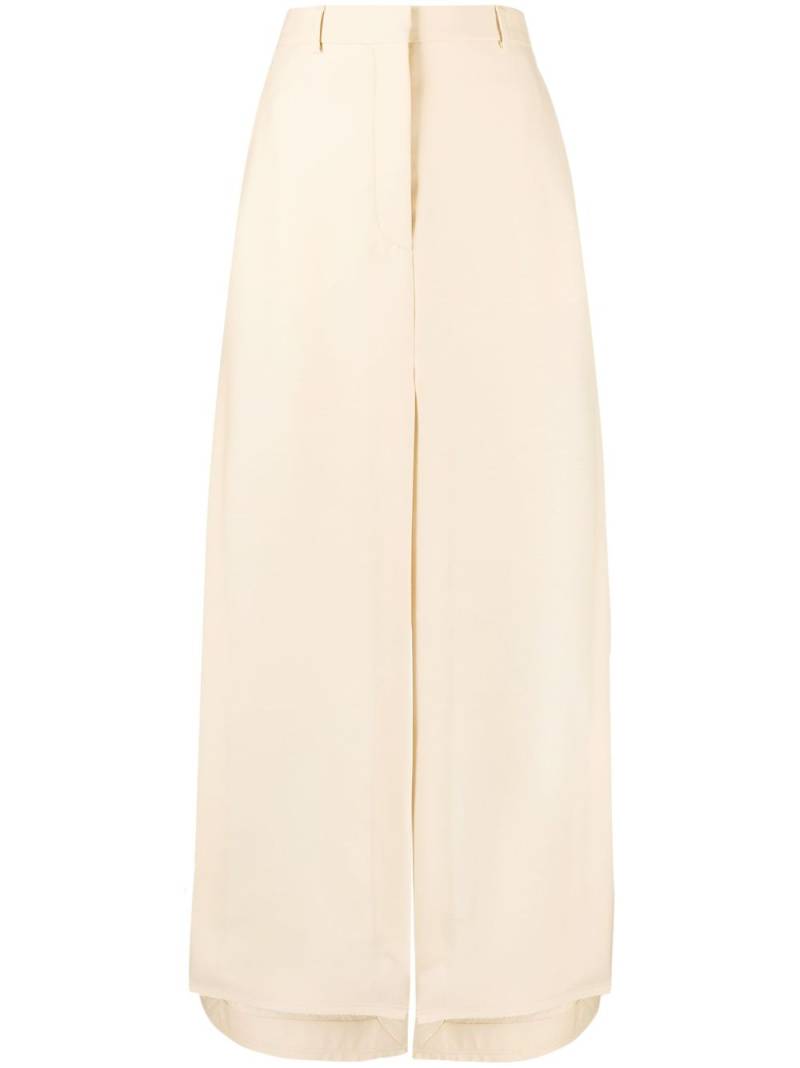 Lanvin A-line slit maxi skirt - Neutrals von Lanvin