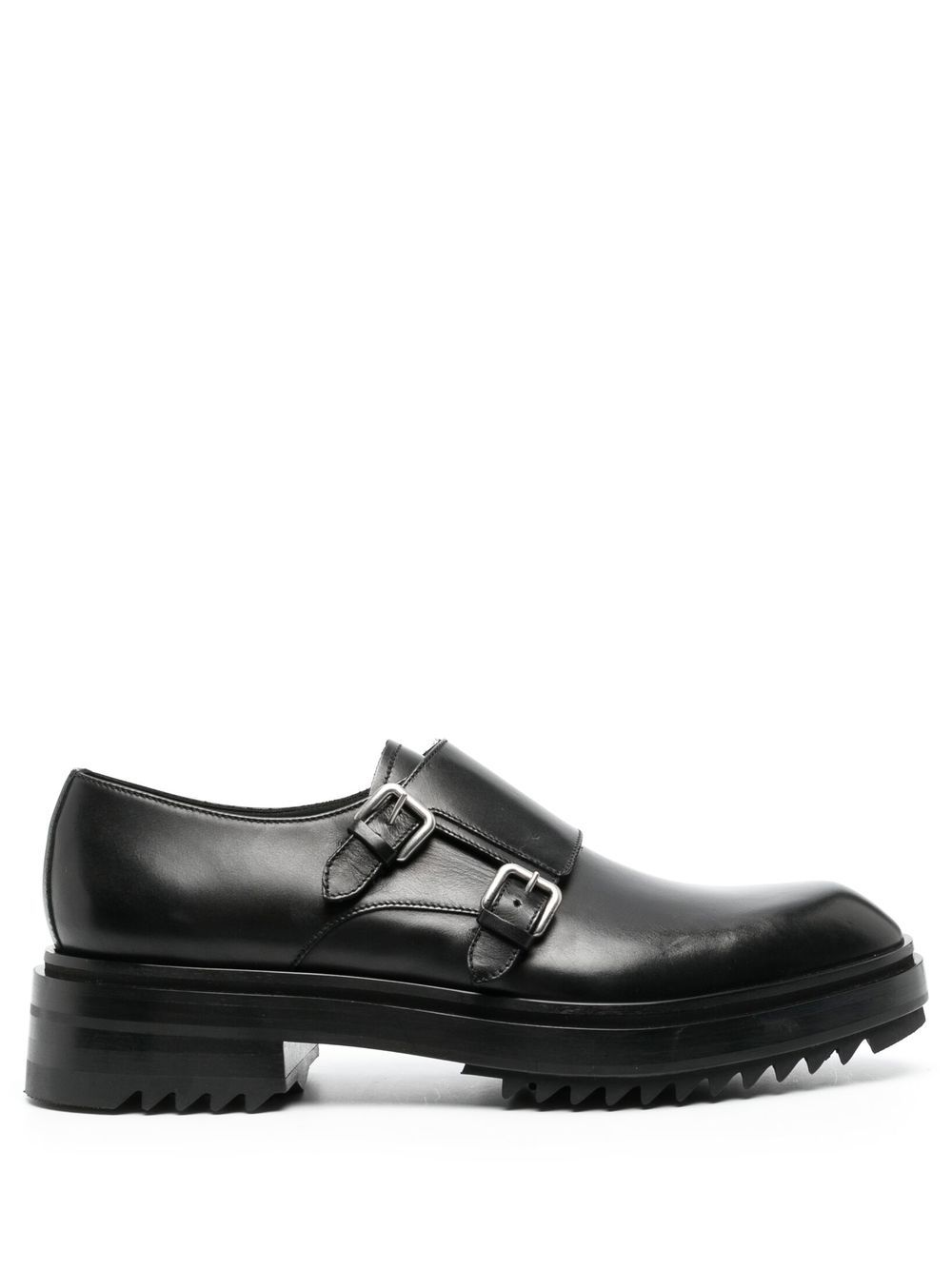 Lanvin Alto buckled monk shoes - Black von Lanvin