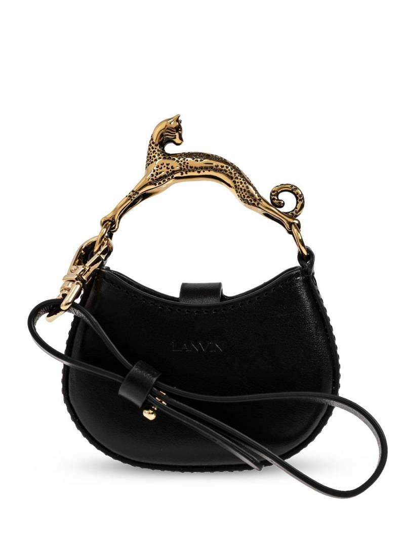 Lanvin Cat leather mini bag - Black von Lanvin