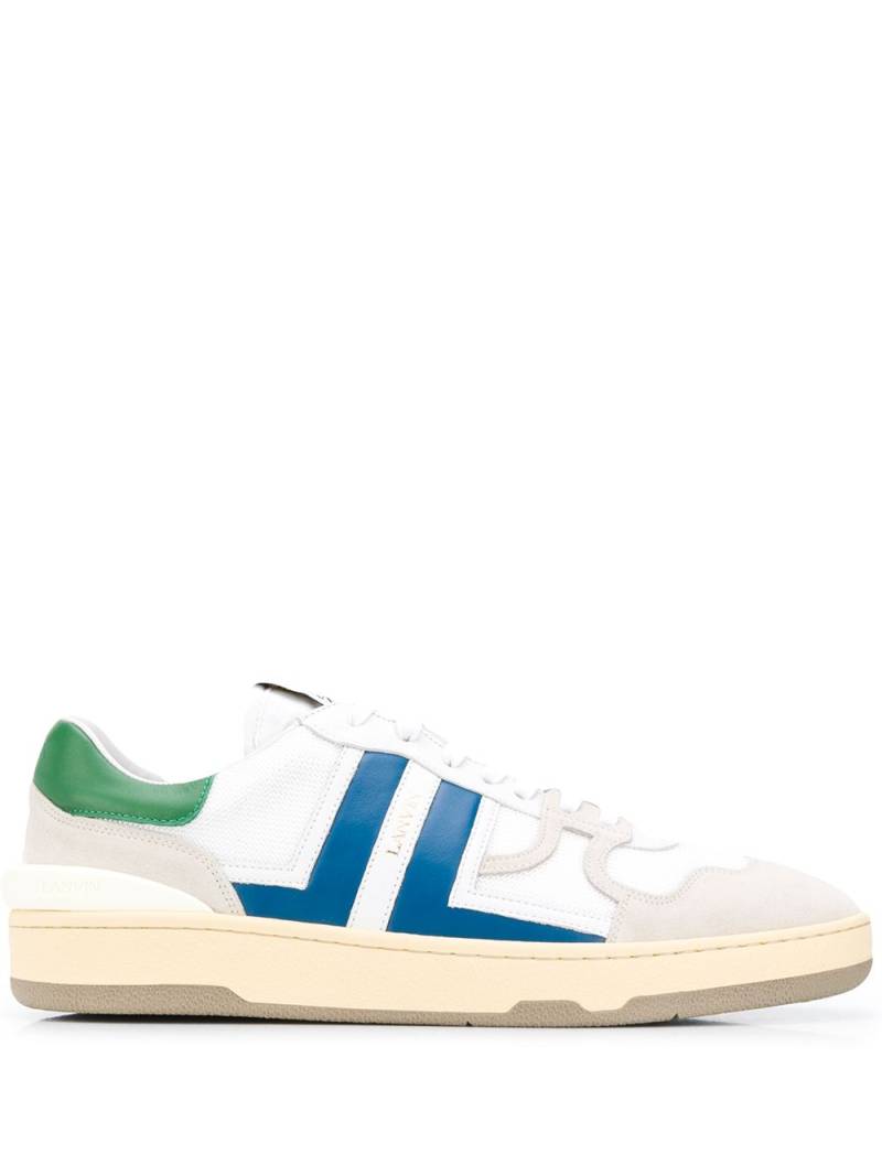 Lanvin Clay leather low-top sneakers - White von Lanvin