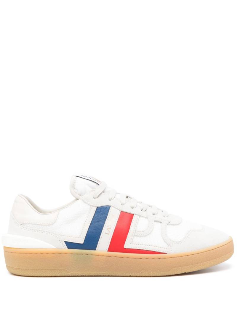 Lanvin Clay suede-panels mesh sneakers - White von Lanvin