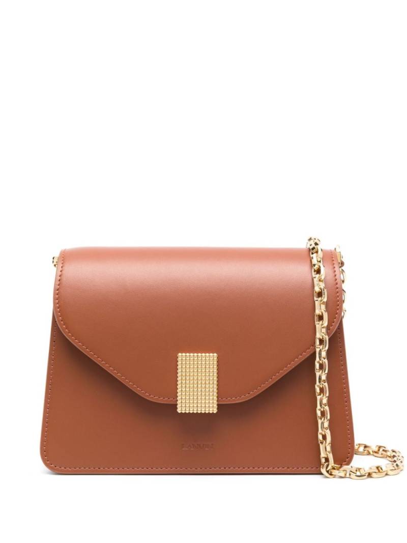 Lanvin Concerto leather crossbody bag - Brown von Lanvin