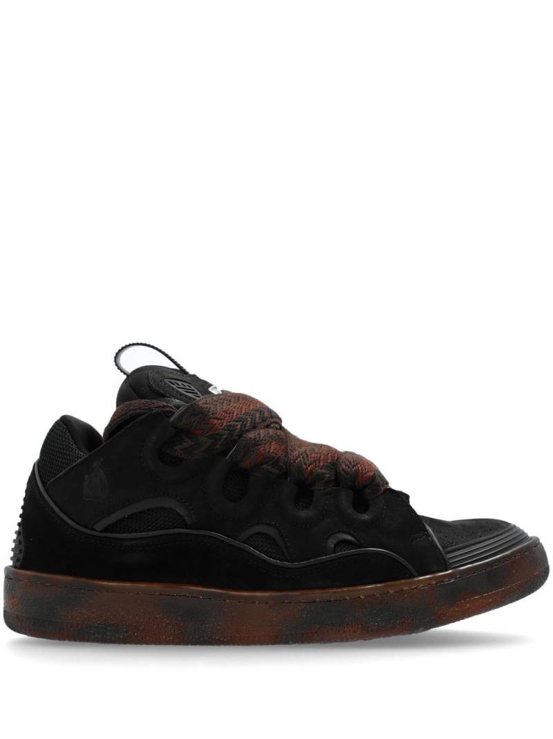 Lanvin Curb leather sneakers - Black von Lanvin