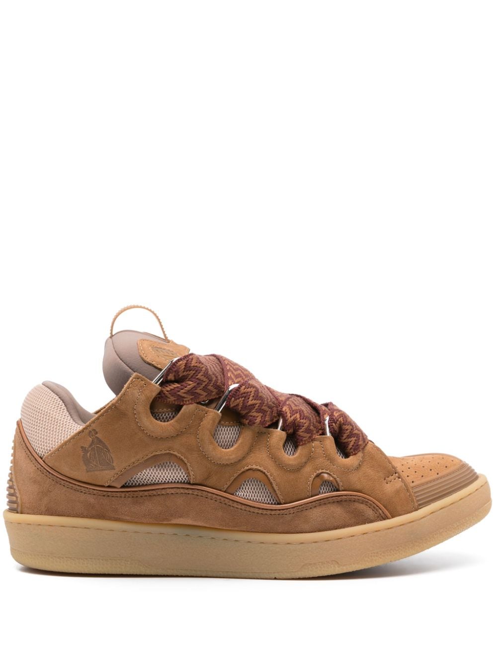 Lanvin Curb leather sneakers - Brown von Lanvin