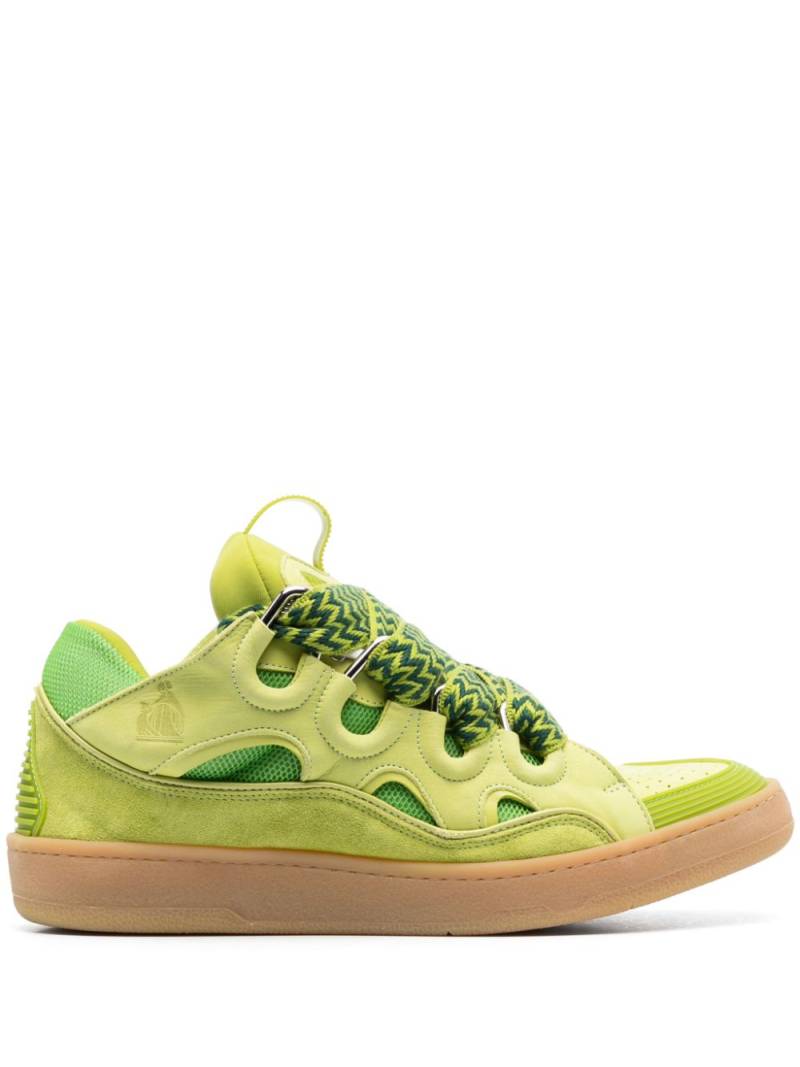 Lanvin Curb leather sneakers - Green von Lanvin