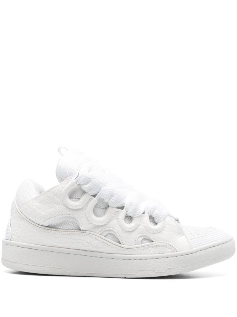 Lanvin Curb leather sneakers - White von Lanvin