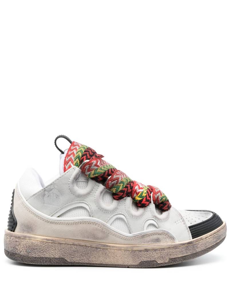 Lanvin Curb low-top leather sneakers - White von Lanvin