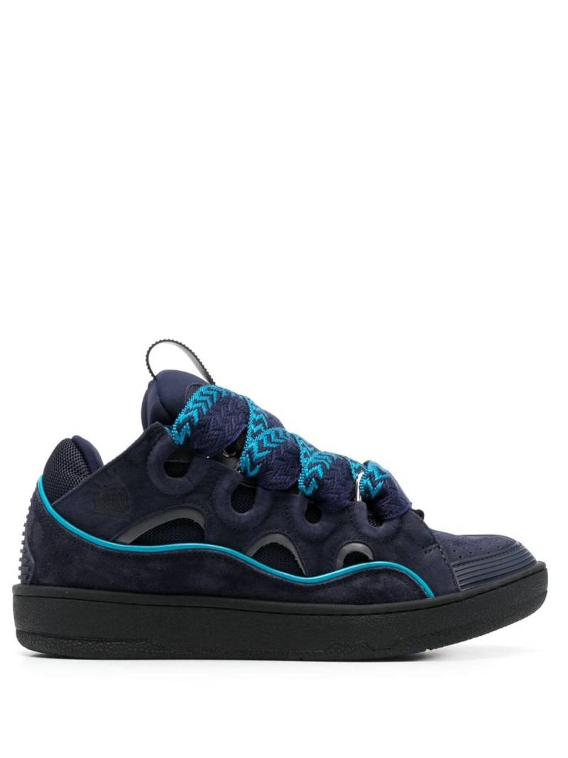 Lanvin Curb panelled sneakers - Blue von Lanvin