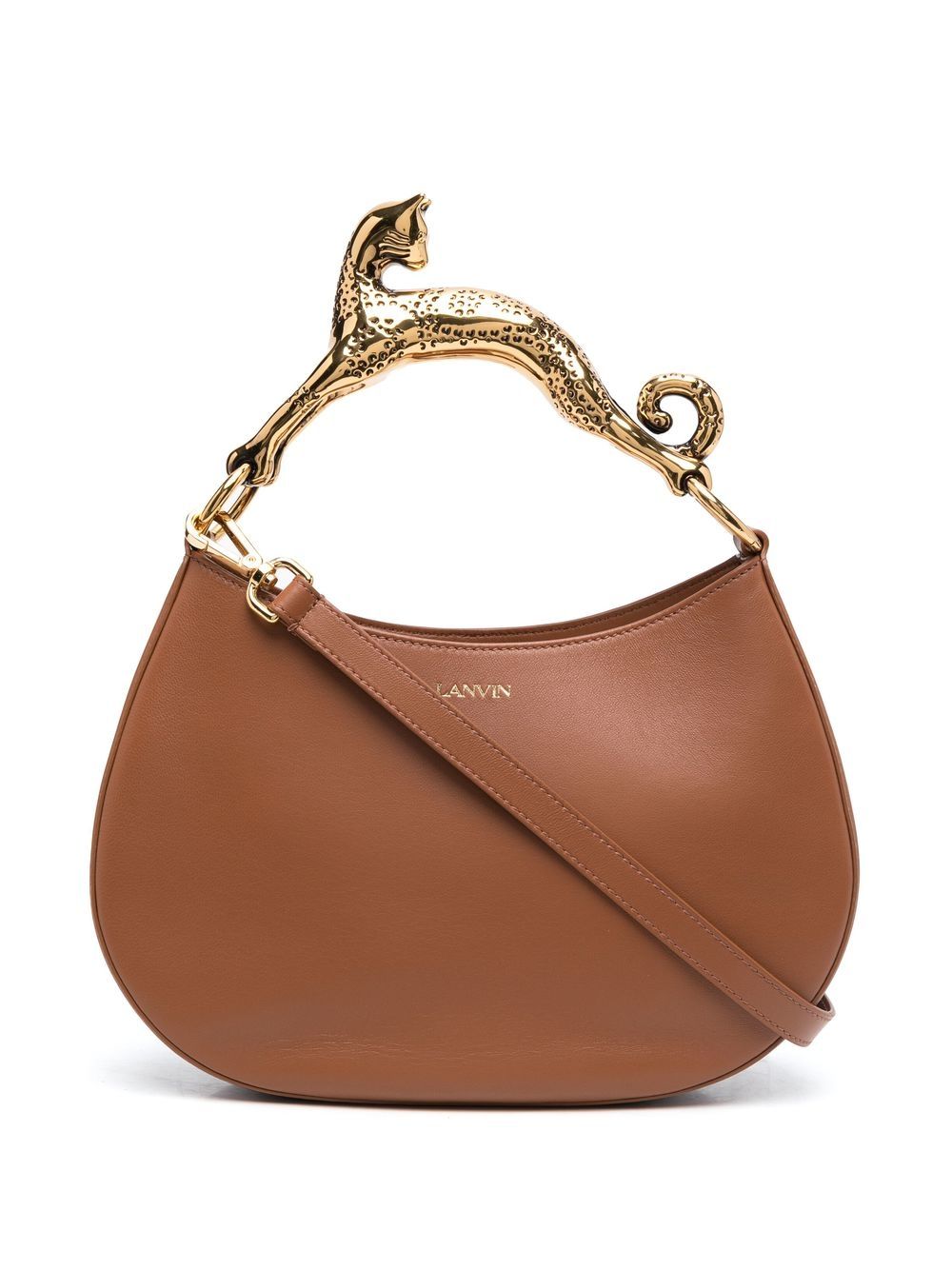 Lanvin Hobo Cat leather bag - Brown von Lanvin