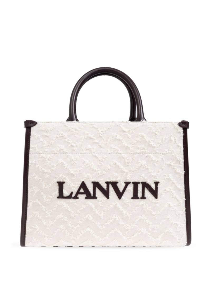 Lanvin In&Out cotton tote bag - Neutrals von Lanvin