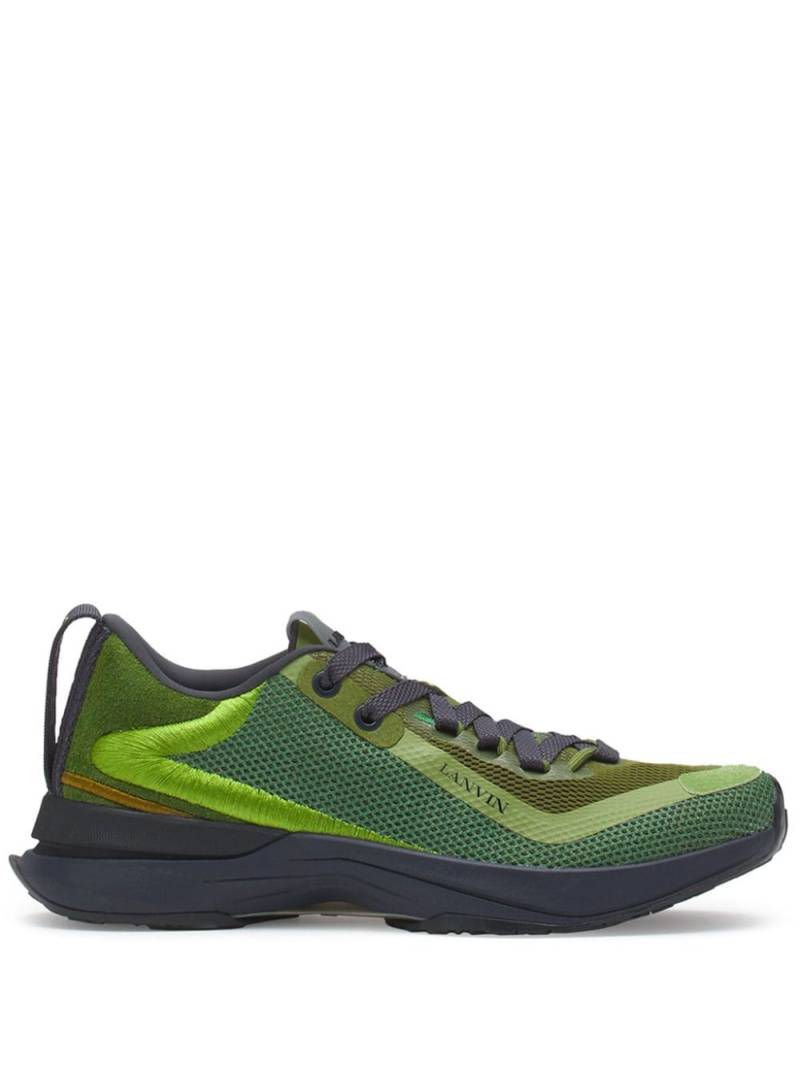 Lanvin L-i panelled mesh sneakers - Green von Lanvin