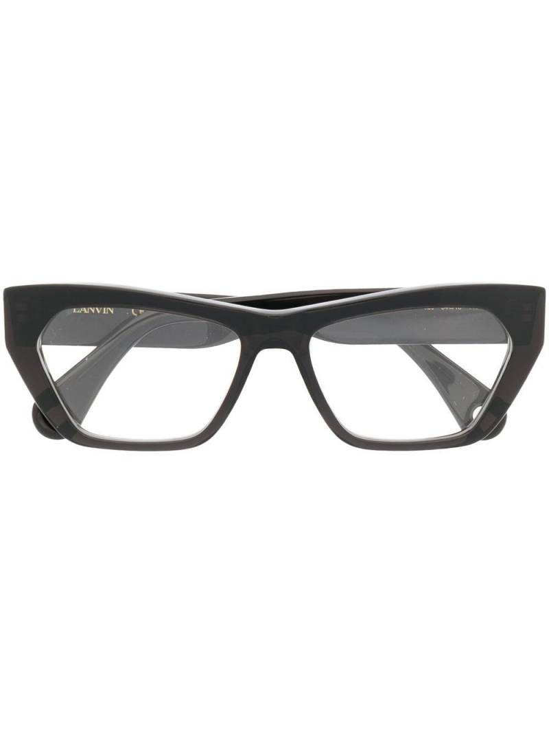 Lanvin LNV2627 Modified Rectangle Eyeglasses - Black von Lanvin