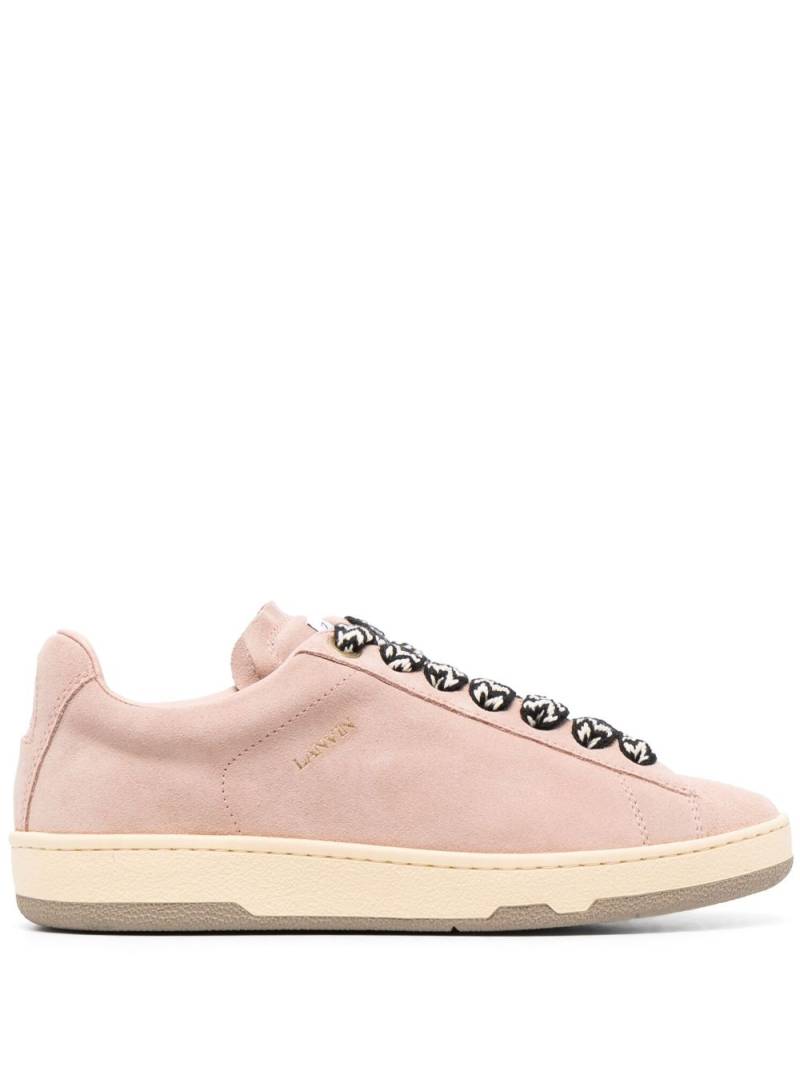 Lanvin Lite Curb suede sneakers - Pink von Lanvin