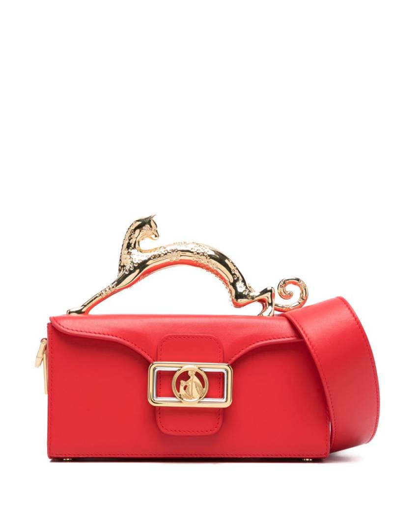 Lanvin Pencil Cat nano top handle bag - Red von Lanvin