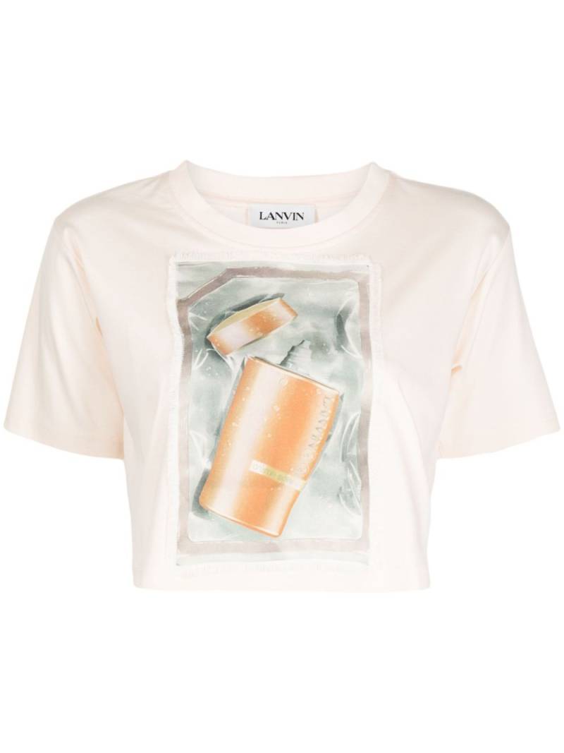 Lanvin Scratch & Sniff cropped T-shirt - Pink von Lanvin