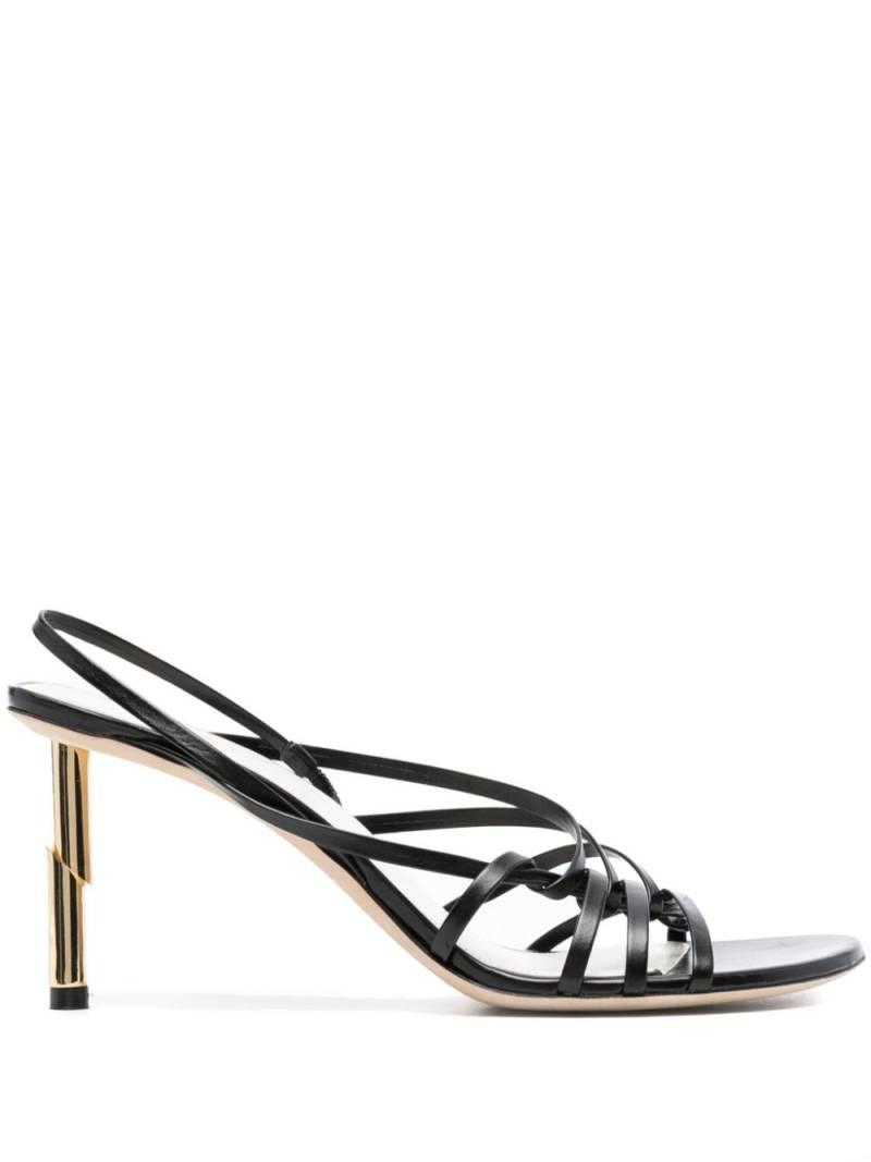 Lanvin Sequence 70mm leather sandals - Black von Lanvin