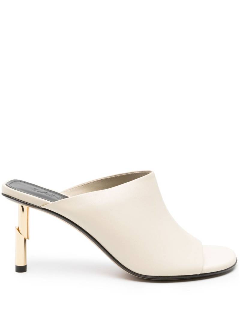 Lanvin Sequence 75mm leather mules - Neutrals von Lanvin