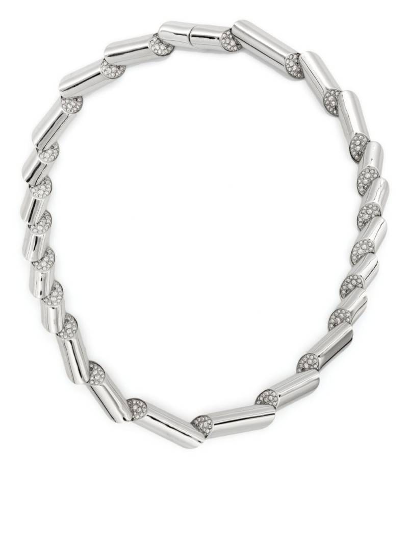 Lanvin Sequence crystal-embellished choker necklace - Silver von Lanvin