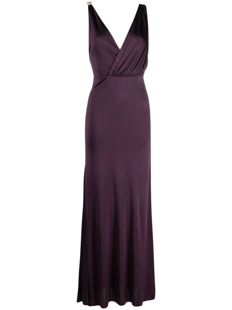 Lanvin V-neck sleeveless maxi dress - Purple von Lanvin