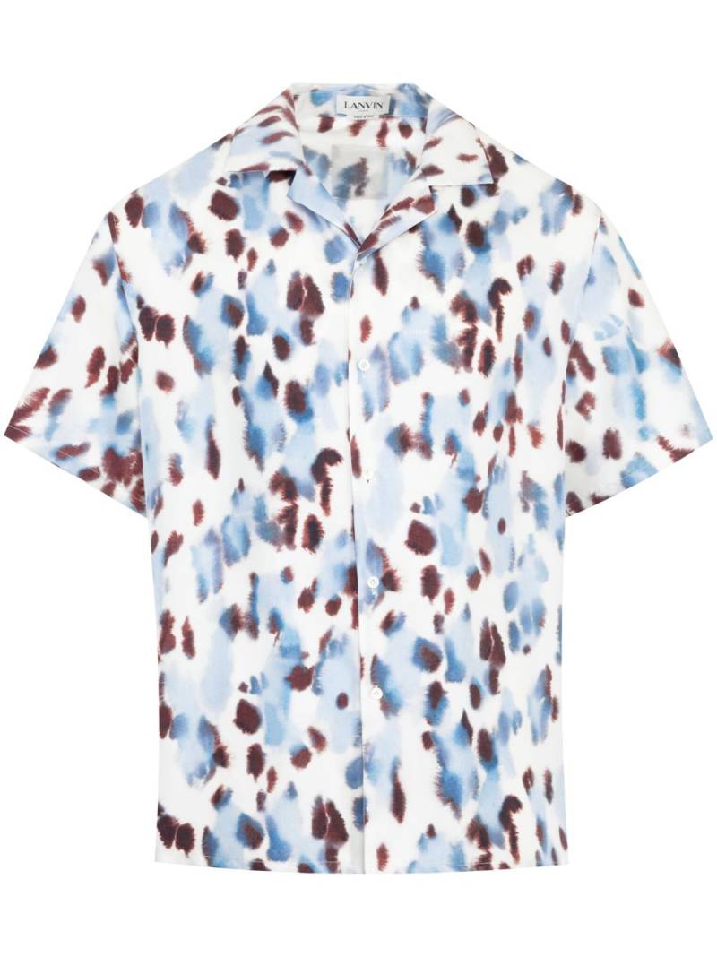 Lanvin abstract print shirt - Red von Lanvin