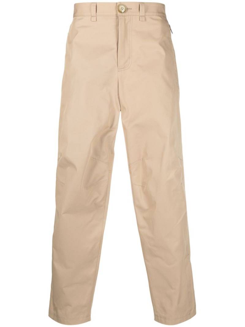 Lanvin ankle-zip straight-leg trousers - Brown von Lanvin